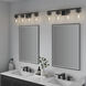 Lunden 4 Light 30.25 inch Matte Black Bathroom Vanity Light Wall Light